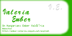 valeria ember business card